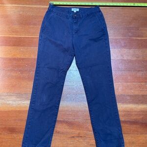 Taylor Stitch Slim Foundation Pant Chino 29 Navy 100% Organic Cotton Rrp $125